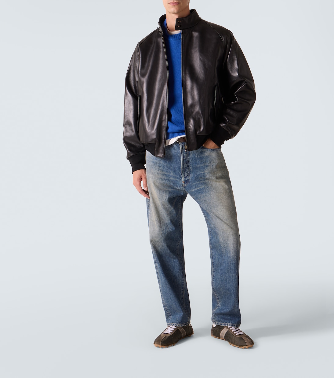Leather bomber jacket | A.Presse