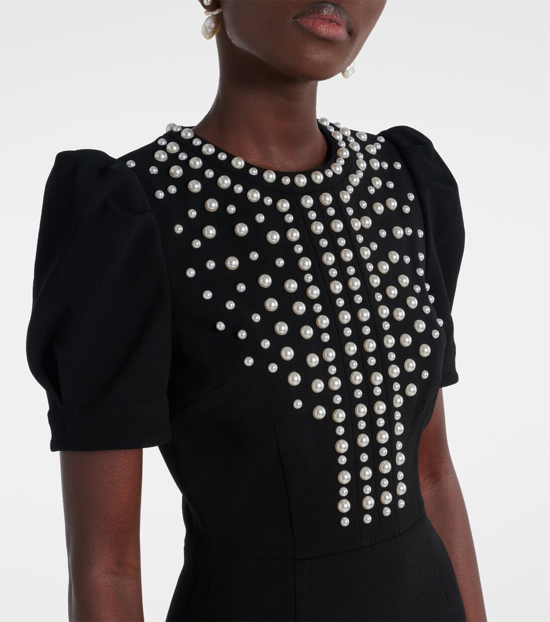 Robe midi Pearly à ornements | Rebecca Vallance