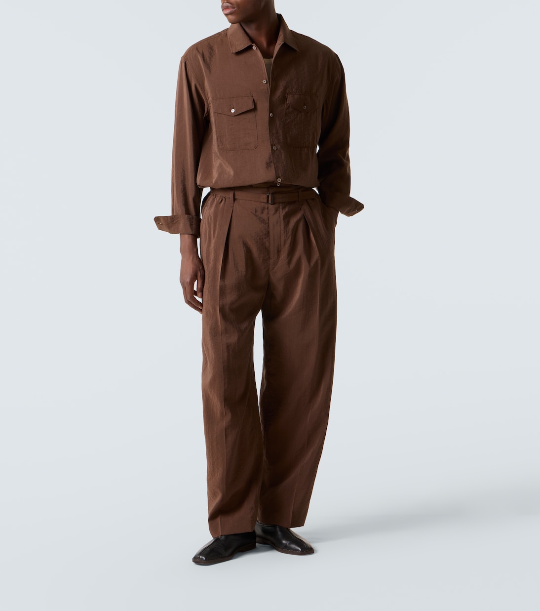 Silk-blend wide-leg pants | Lemaire