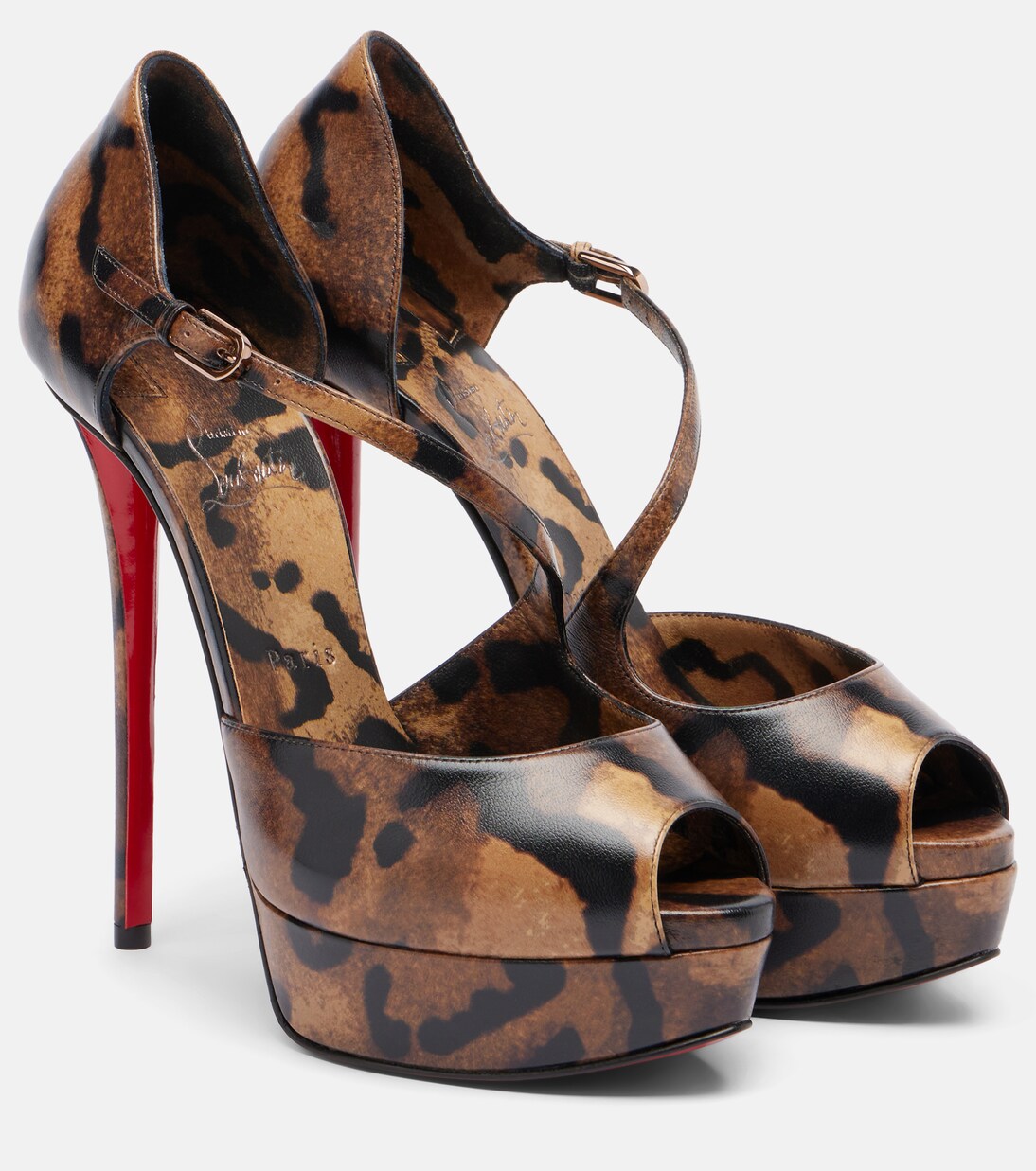 Miss Zigourata 160 leather platform pumps | Christian Louboutin