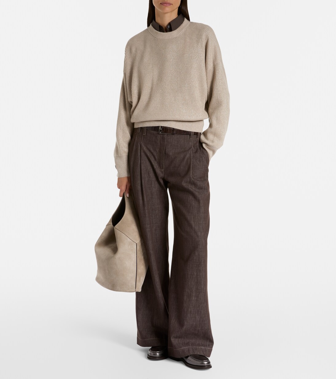 Jersey en mezcla de cachemir | Brunello Cucinelli