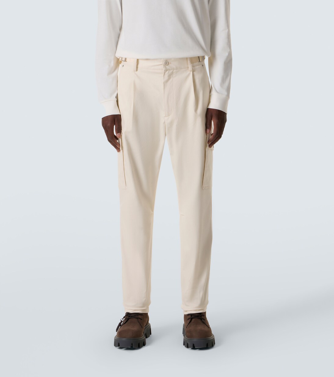 棉质混纺华达呢工装裤 | Moncler