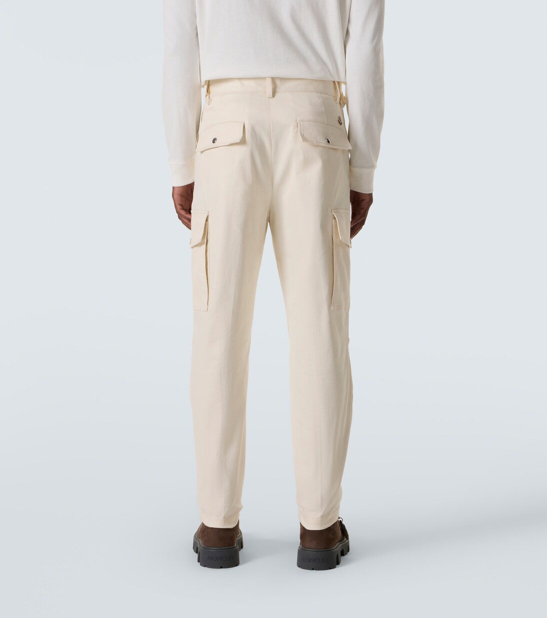 棉质混纺华达呢工装裤 | Moncler