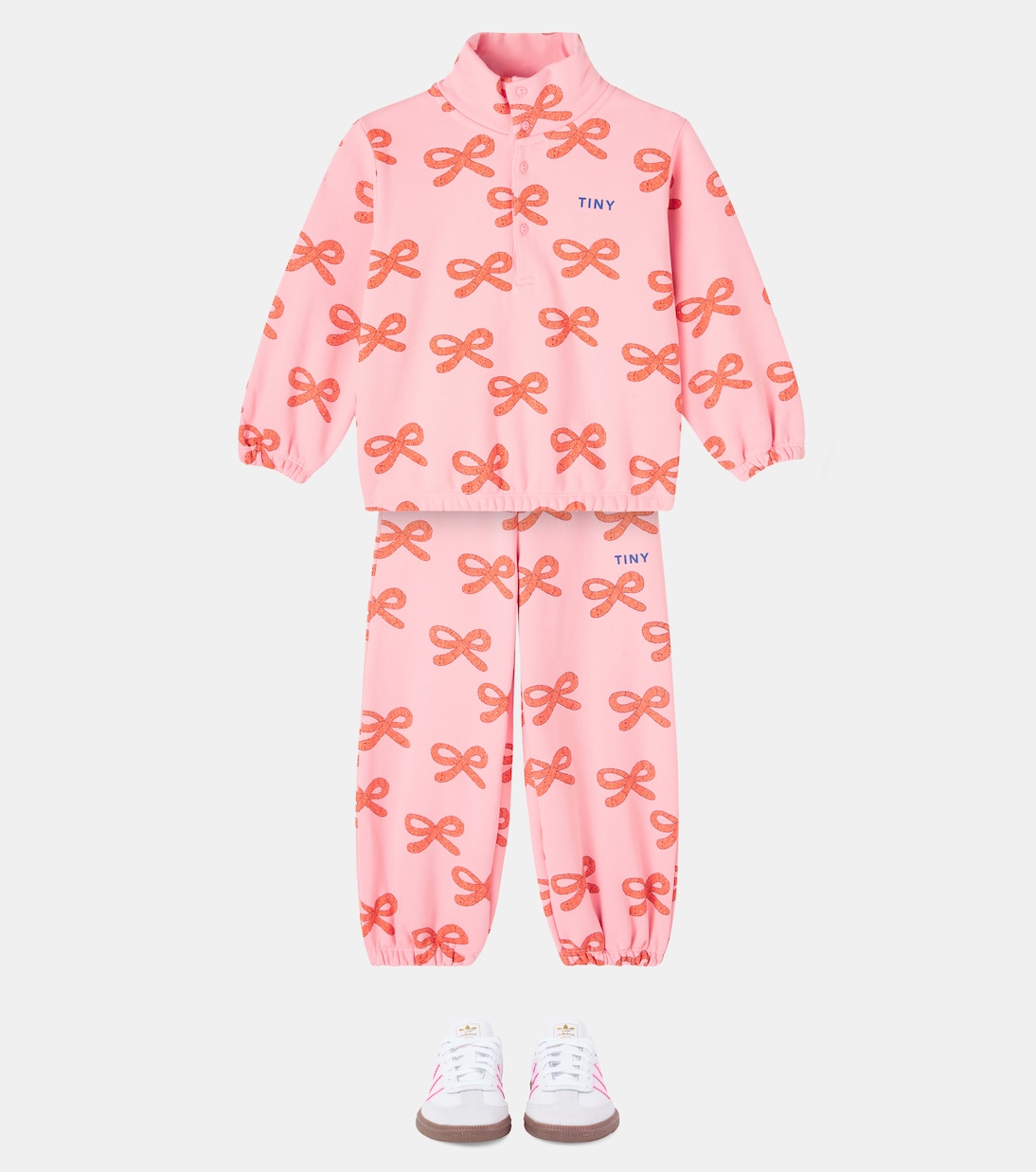 Worms printed cotton jersey sweatshirt | Tinycottons