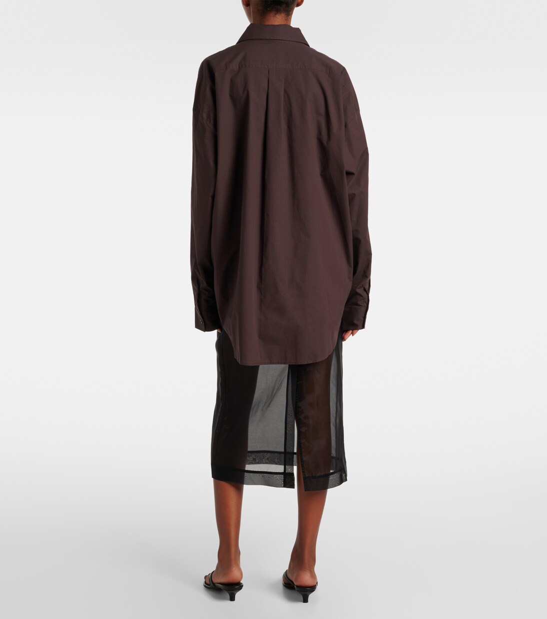 Ornella oversized cotton shirt | The Frankie Shop