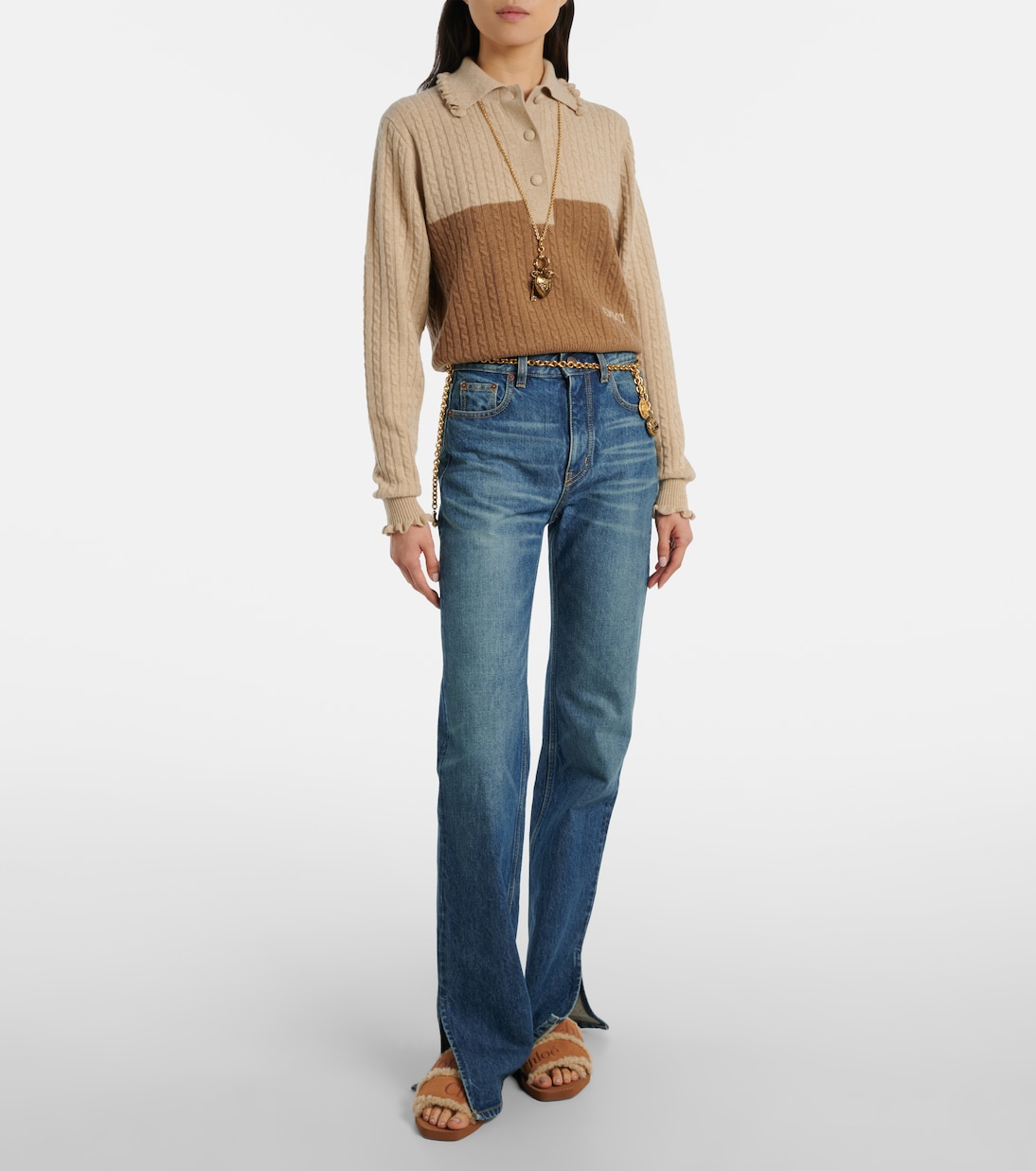 Pantoletten Woody aus Veloursleder | Chloé