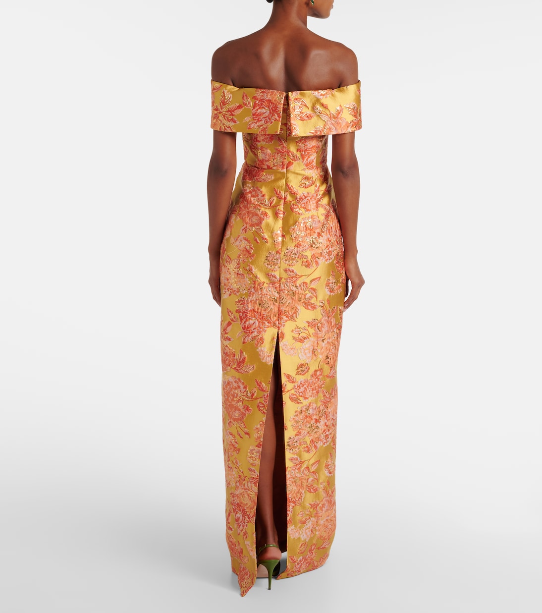 Clover embellished floral gown  | Markarian