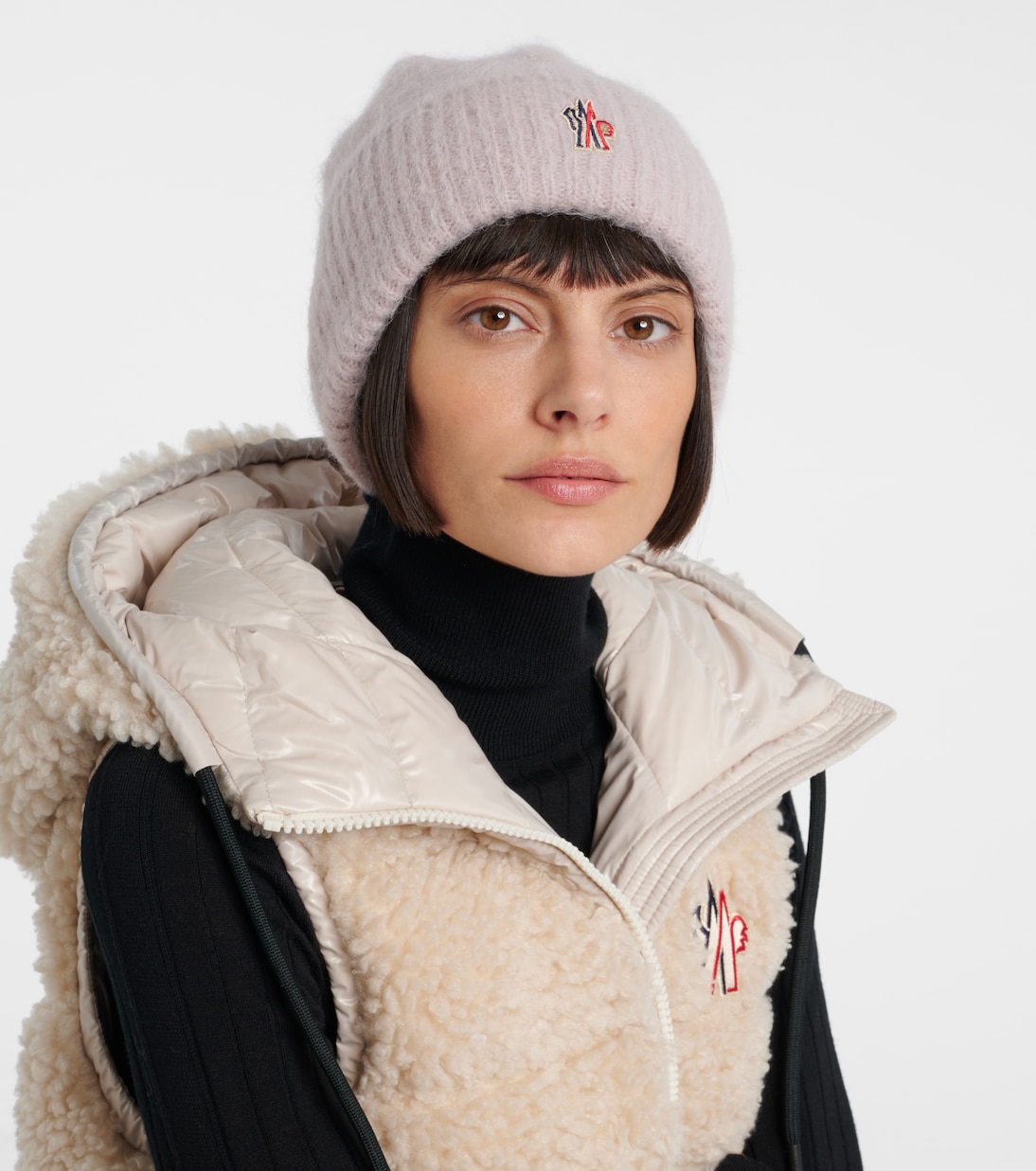 Logo alpaca wool-blend beanie | Moncler