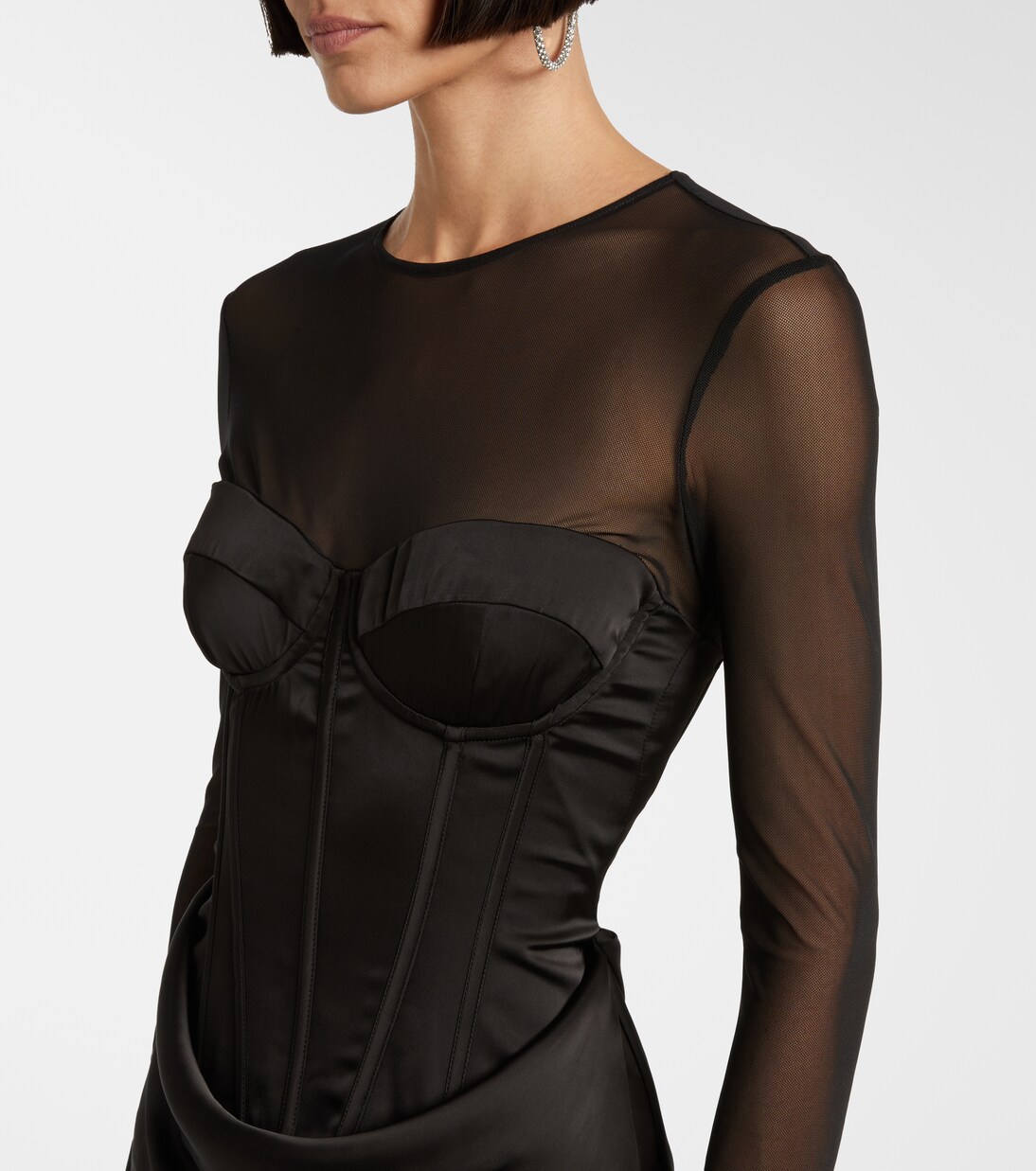 Robe en satin | Rotate