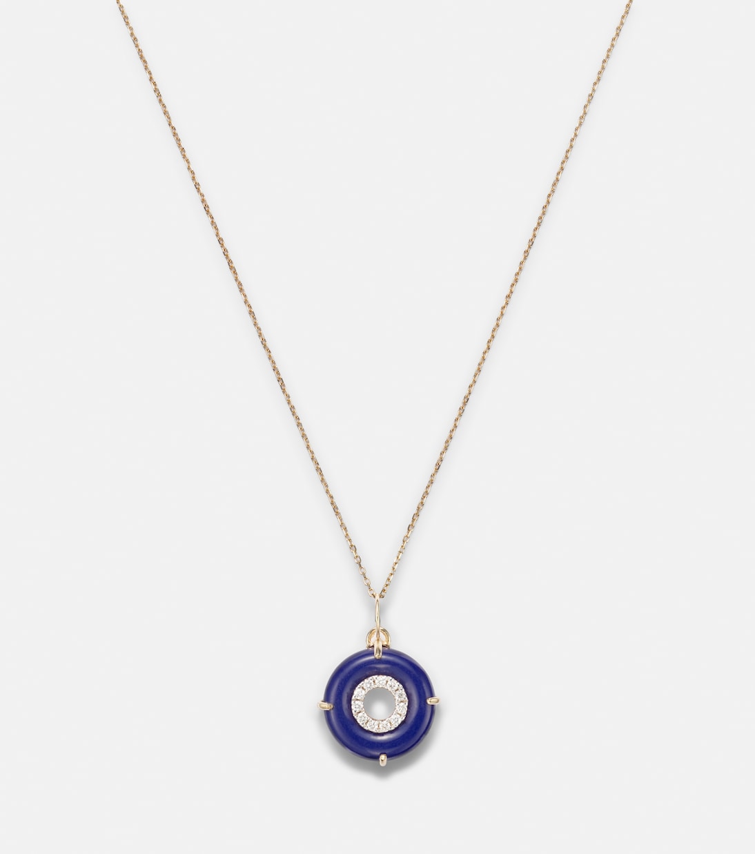 Collier en or 14 ct, lapis-lazuli et diamants | Mateo