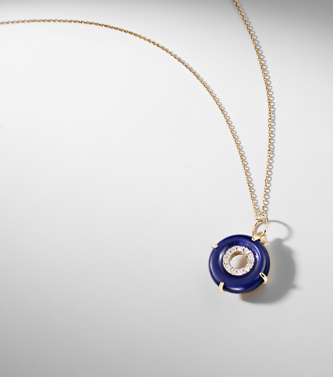Collier en or 14 ct, lapis-lazuli et diamants | Mateo