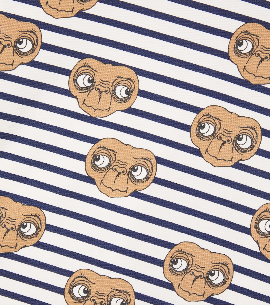 x E.T. striped cotton-blend jersey T-shirt | Mini Rodini