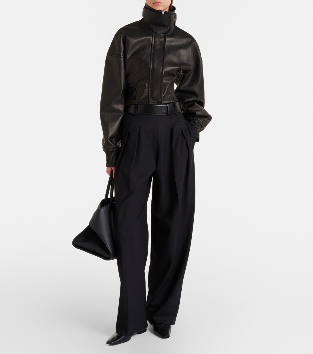 Ossido leather blouson jacket | Sportmax