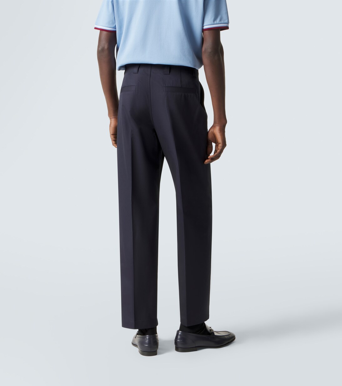 Printed cotton twill straight pants | Gucci