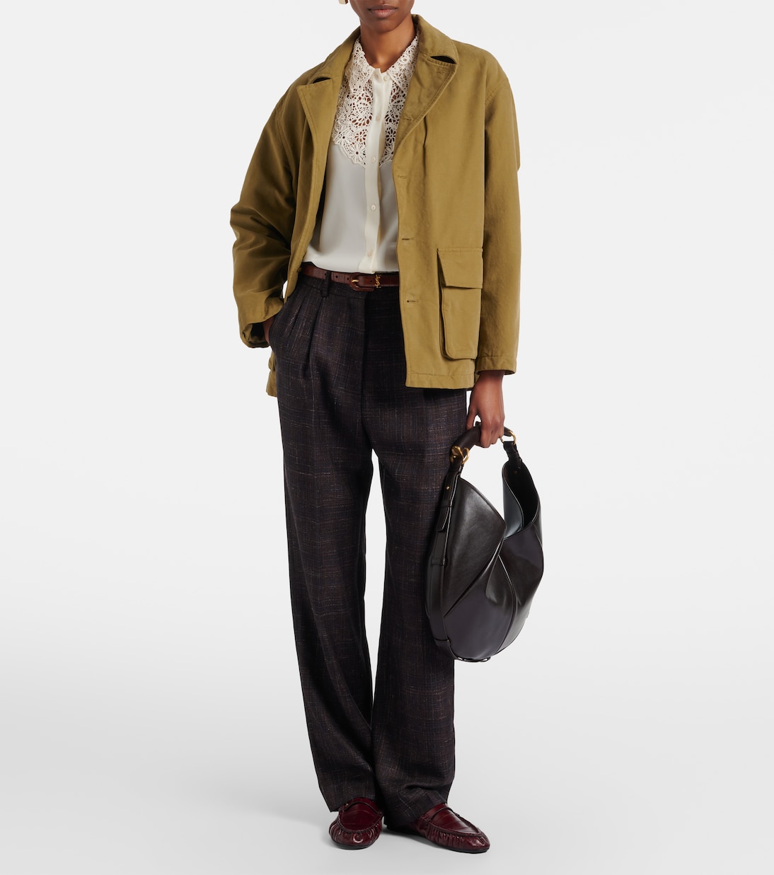 Hemd aus Seide mit Spitze | Nili Lotan