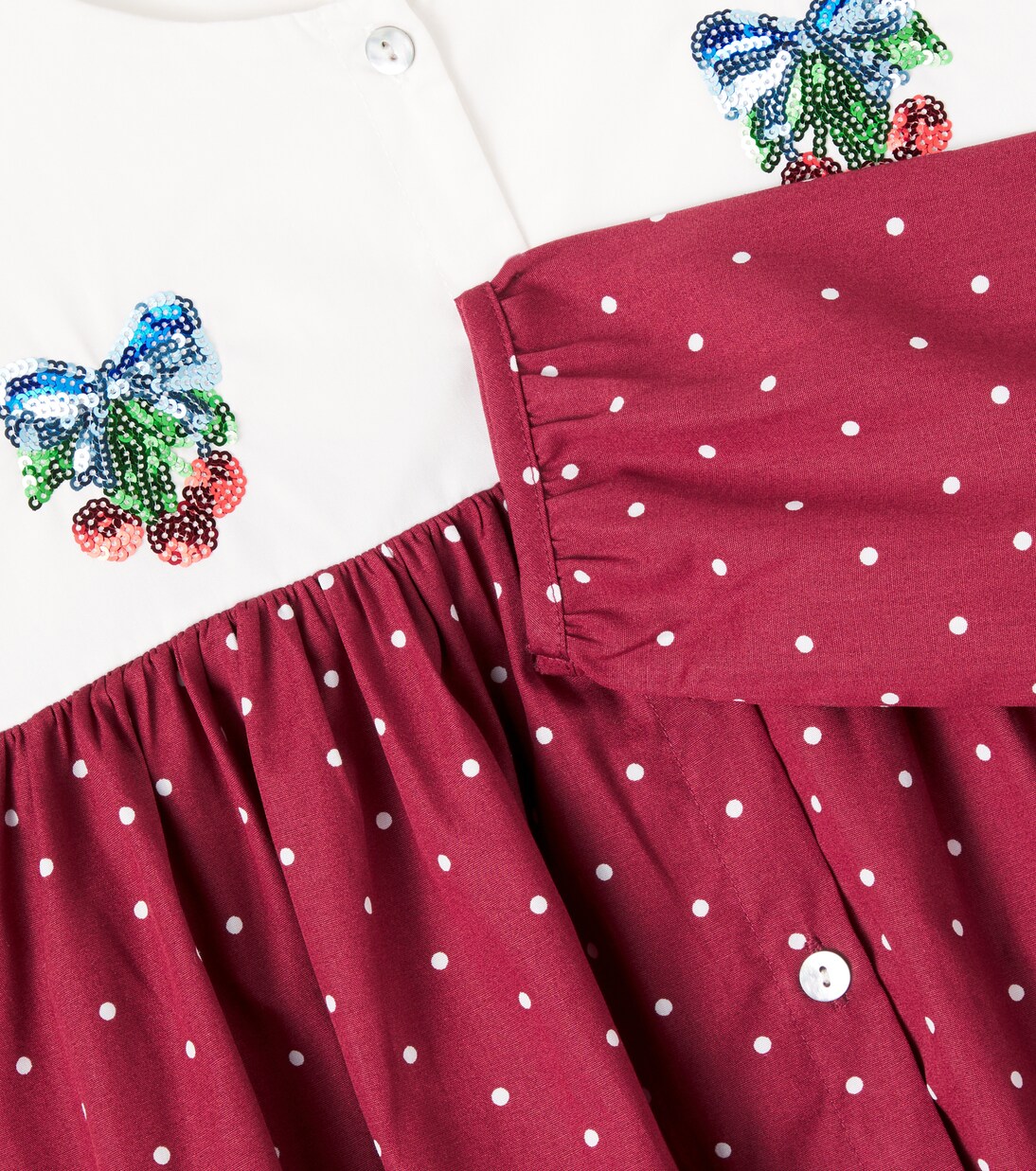 Muna polka-dot sequined cotton dress | Konges Sløjd