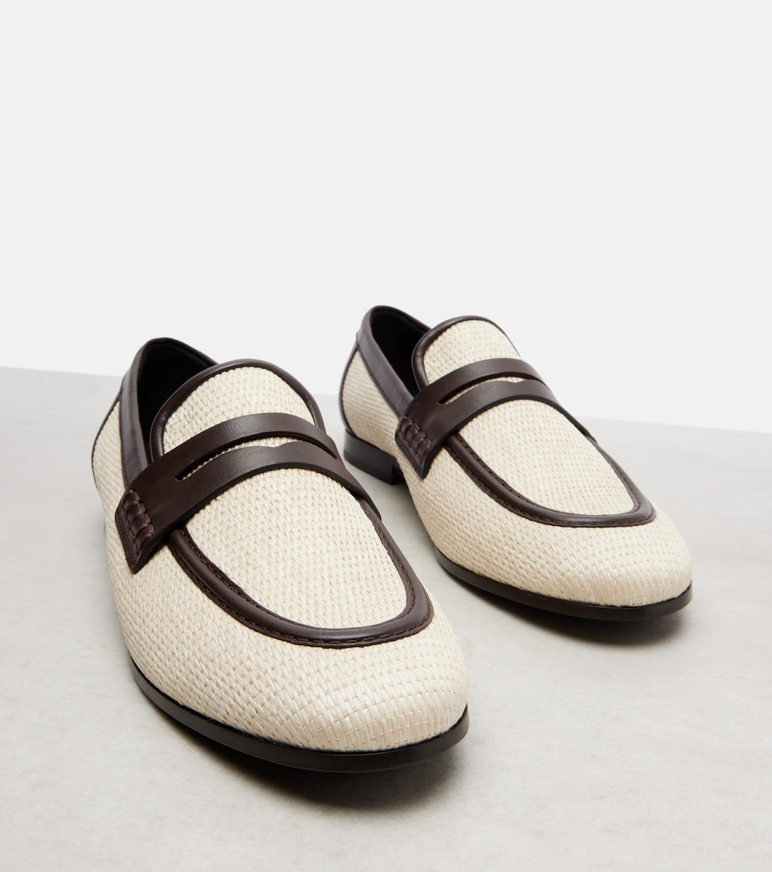 Loafers Woven mit Leder | Brunello Cucinelli