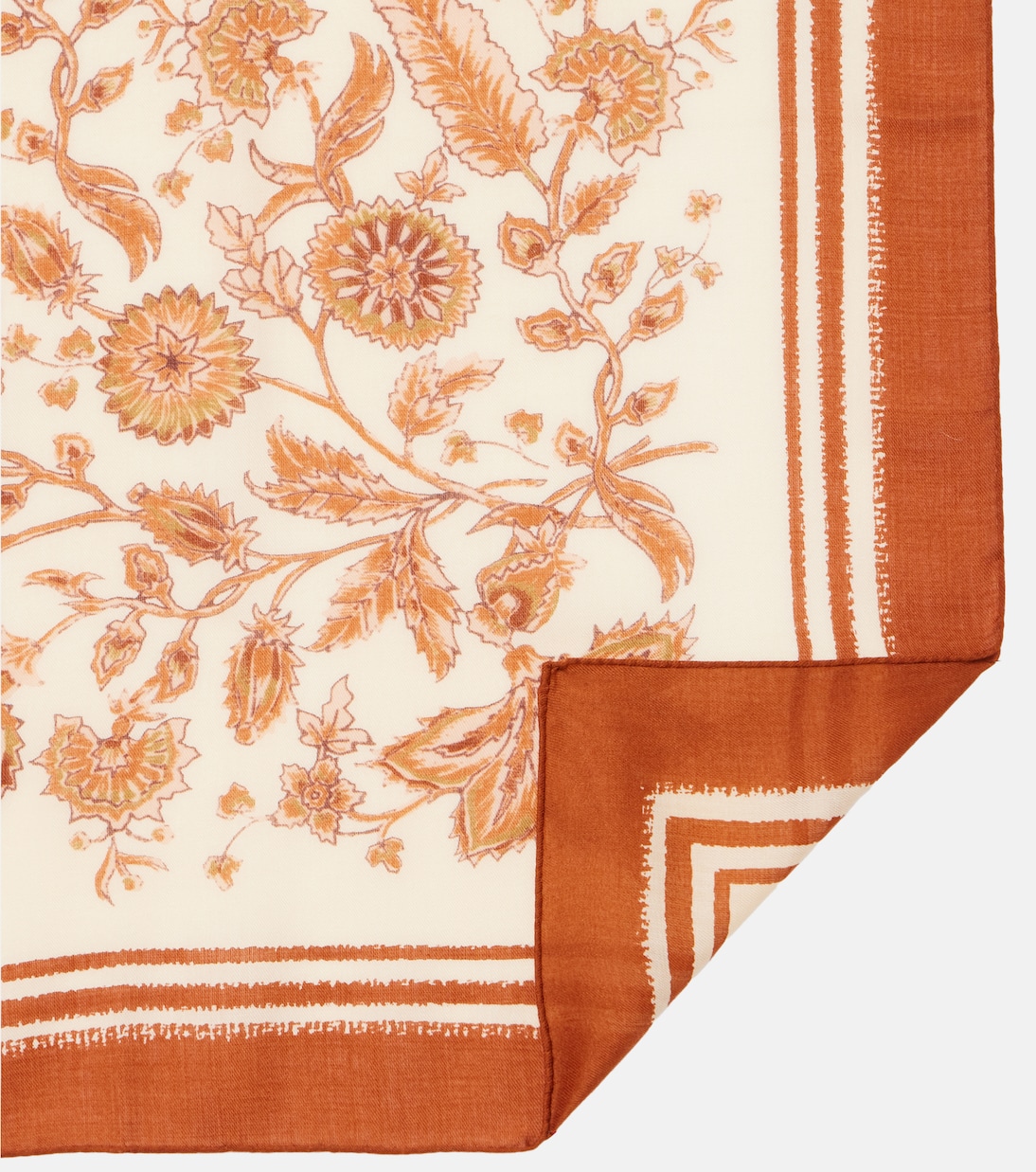 Floral cashmere and silk scarf | Loro Piana