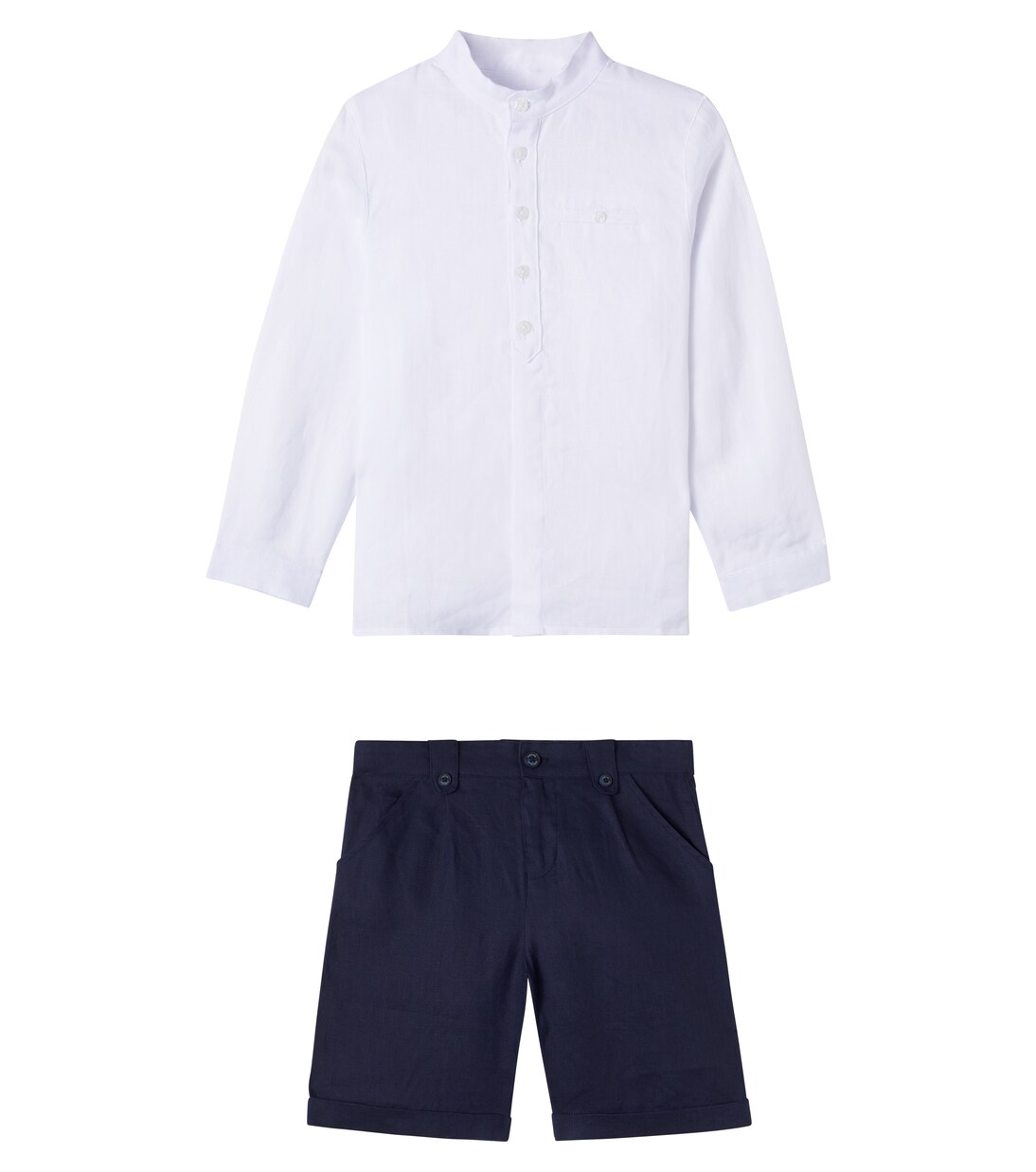 Linen shirt and shorts set | Tartine et Chocolat