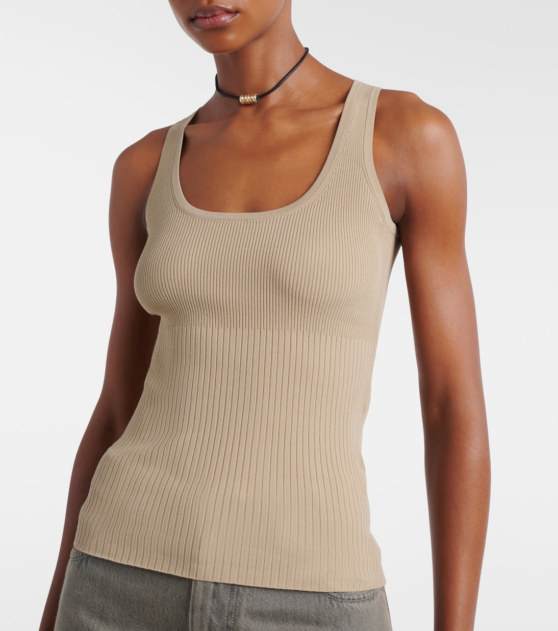 Ribbed-knit tank top | Max Mara