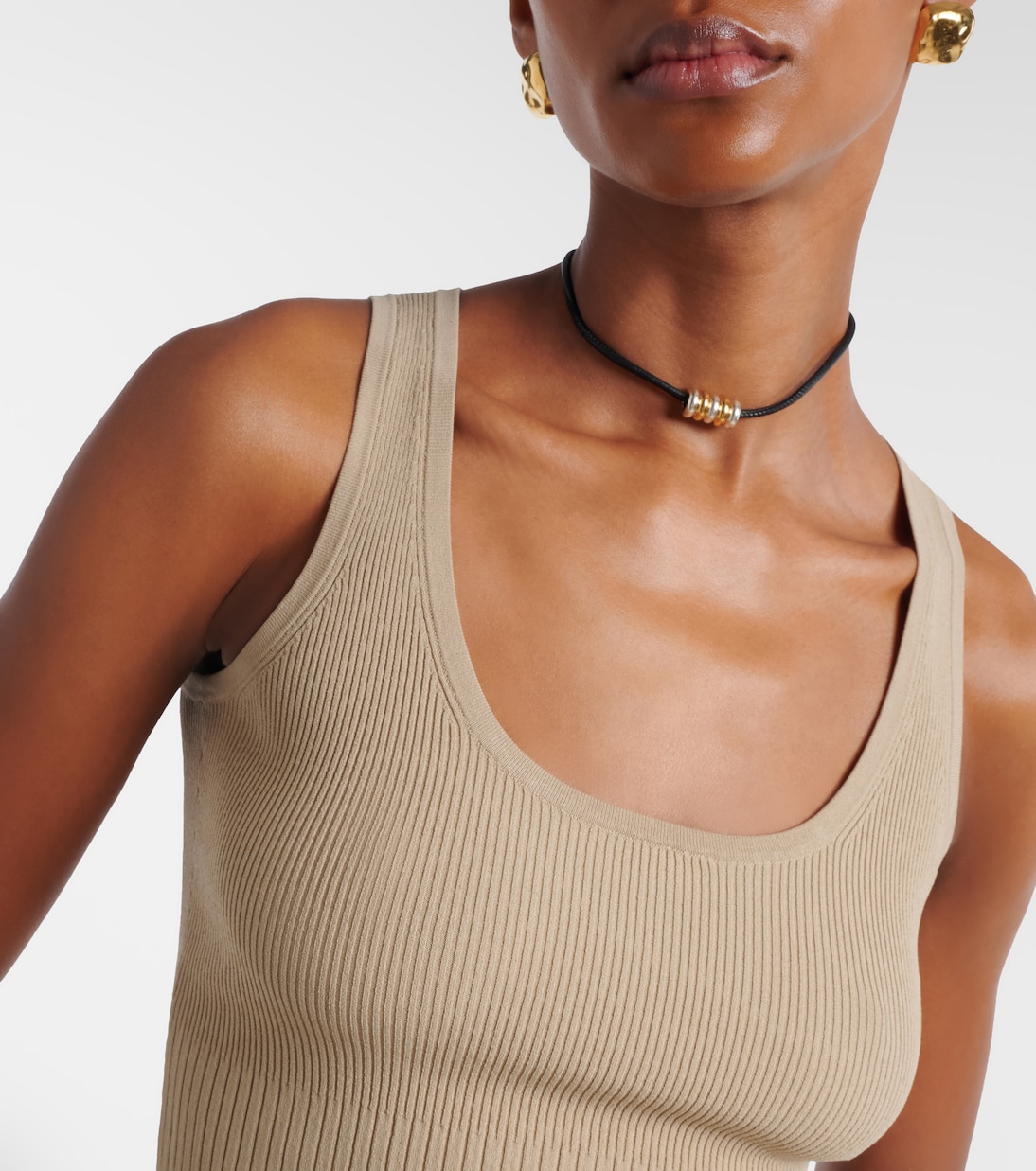 Ribbed-knit tank top | Max Mara