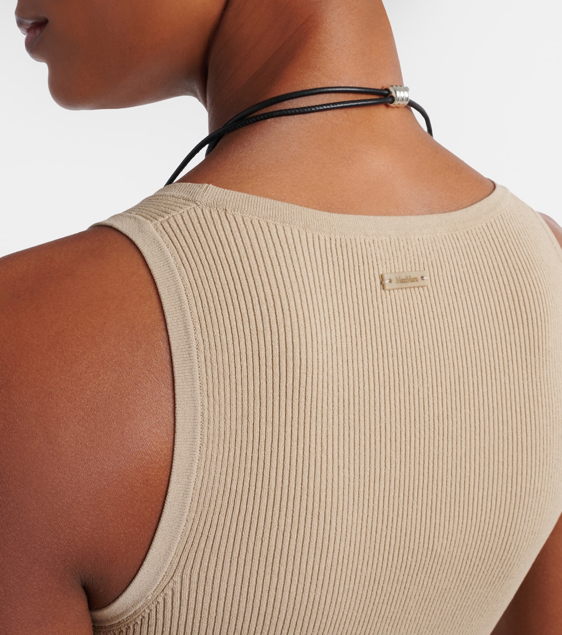 Ribbed-knit tank top | Max Mara
