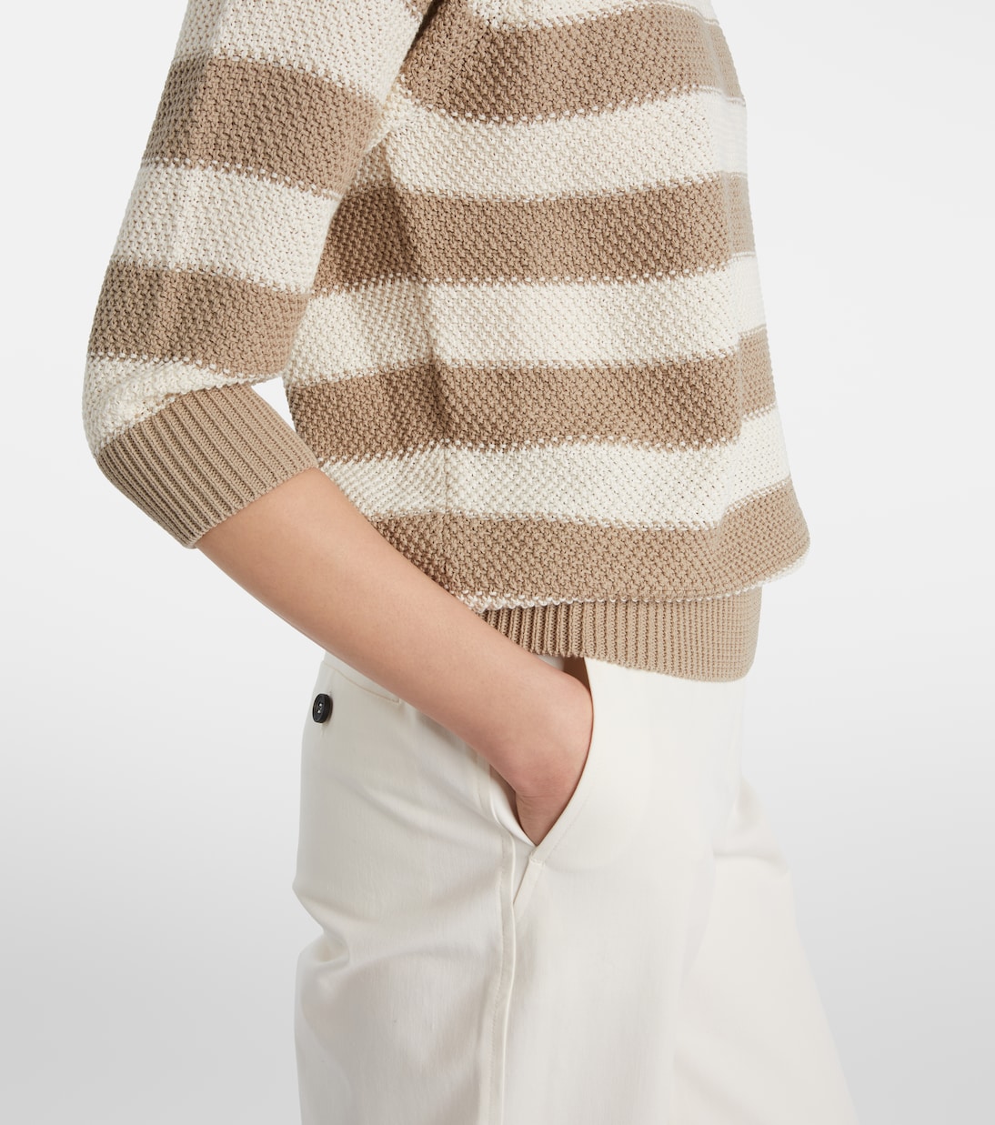 Jersey Ellisse de algodón a rayas | Max Mara