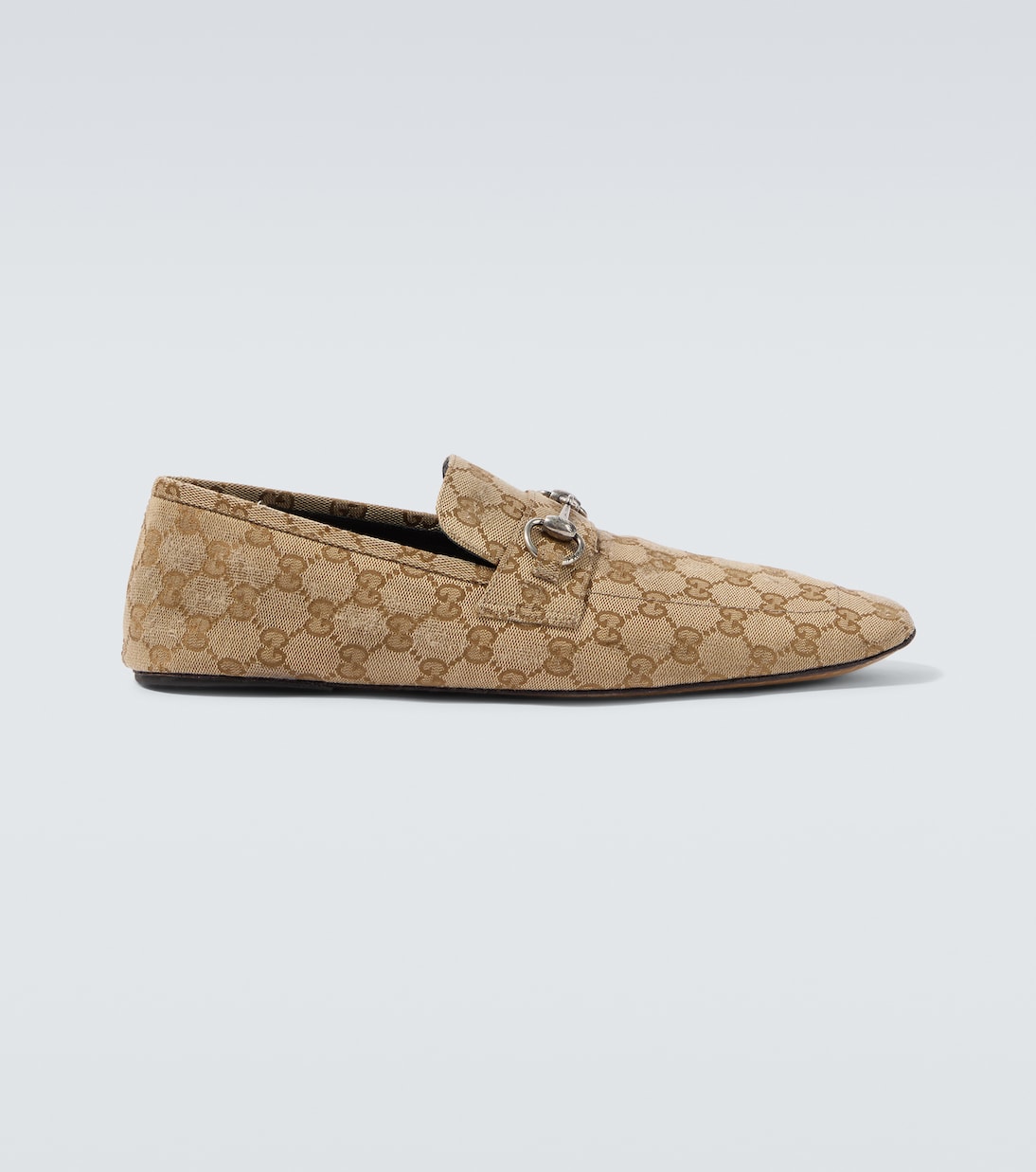 Loafers Horsebit GG aus Canvas | Gucci