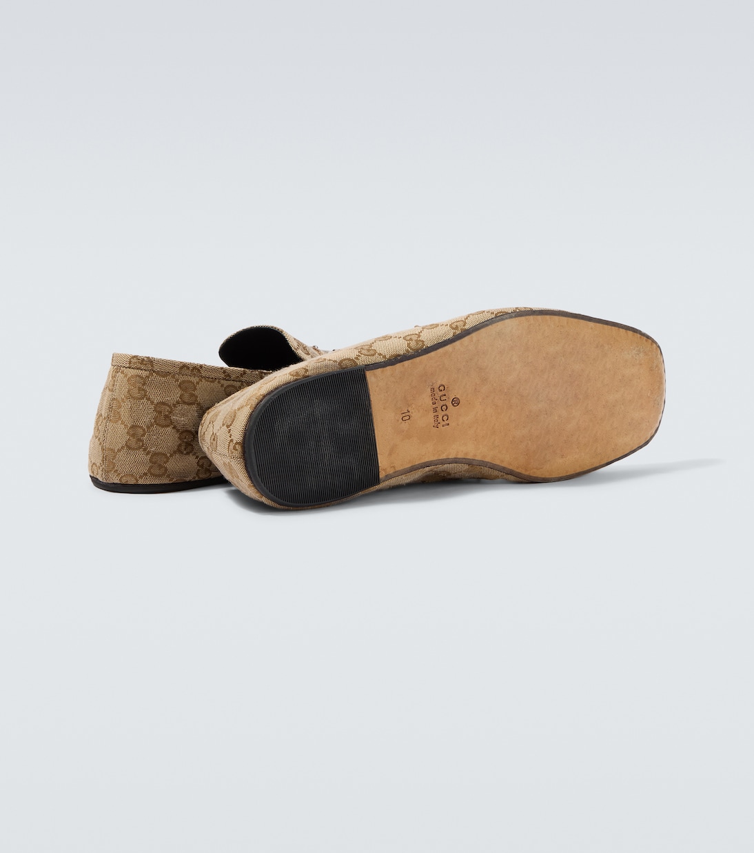 Loafers Horsebit GG aus Canvas | Gucci