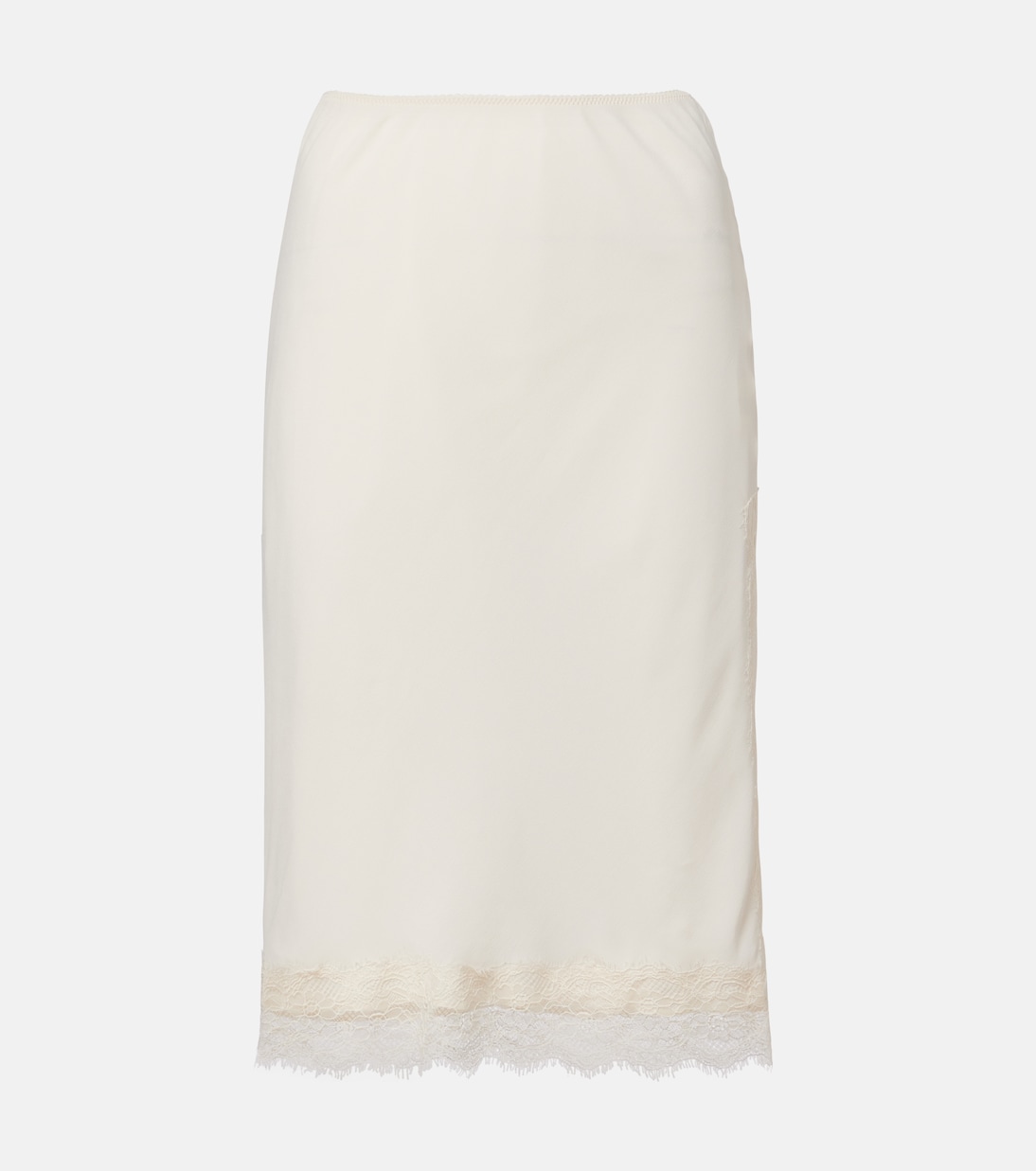 Jupe midi à dentelle | Róhe