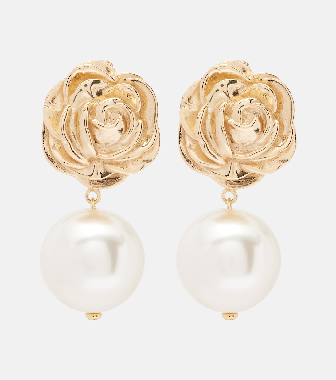 Boucles d'oreilles plaqué or à perles fantaisie | Magda Butrym