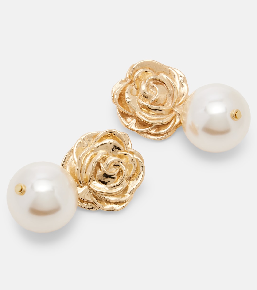 Boucles d'oreilles plaqué or à perles fantaisie | Magda Butrym