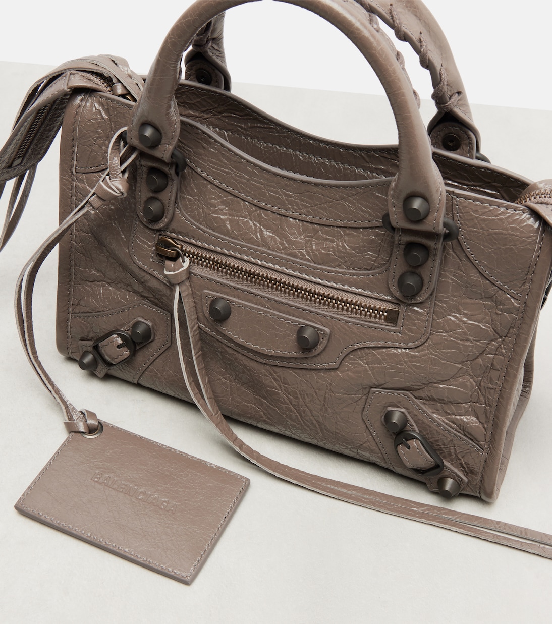 Le City Mini leather top-handle bag | Balenciaga