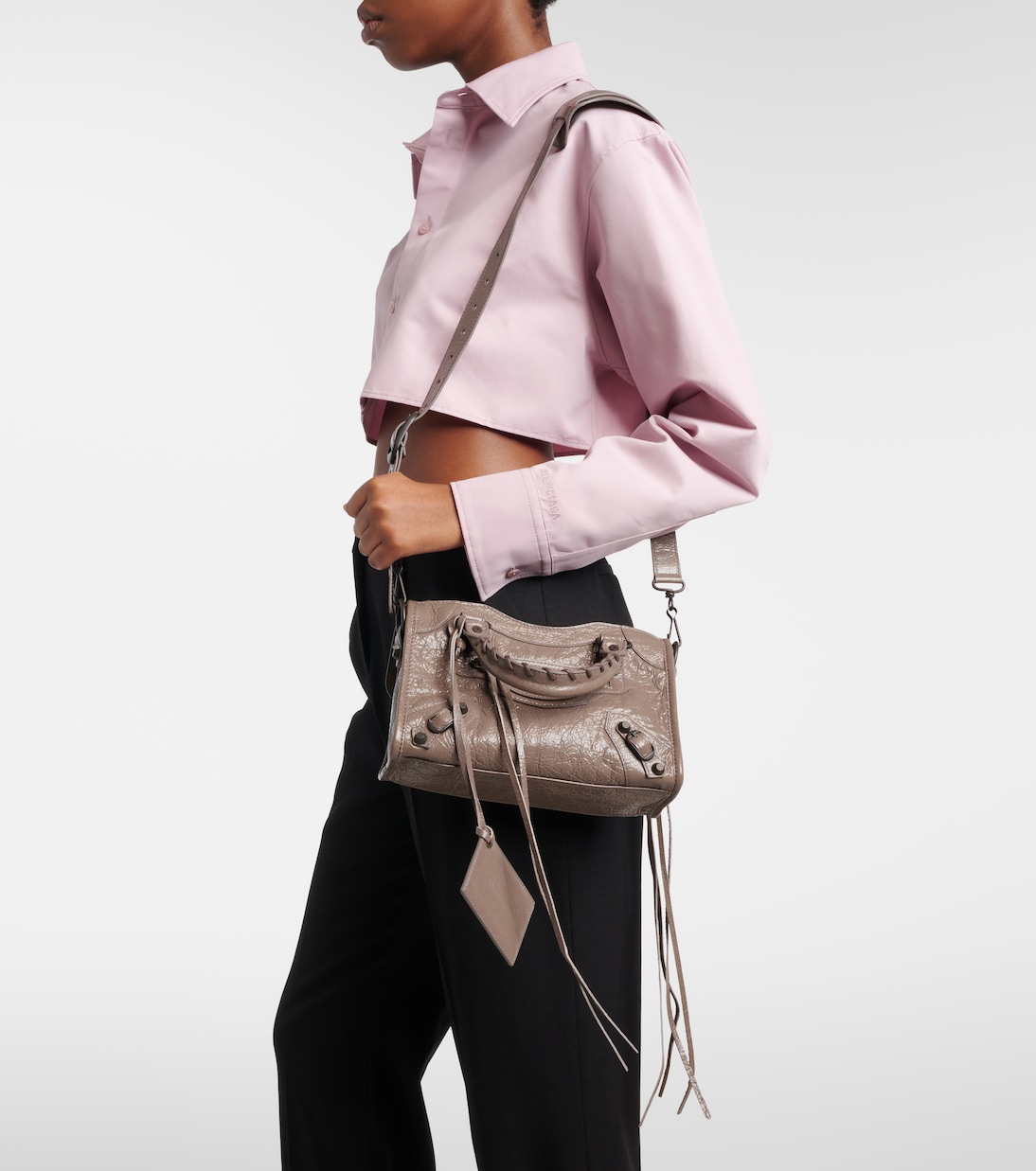 Le City Mini leather top-handle bag | Balenciaga