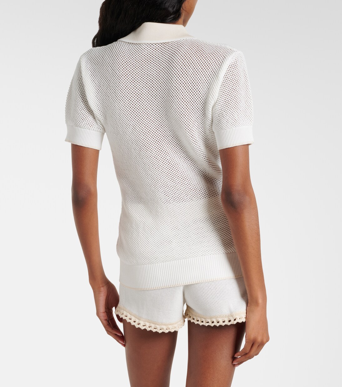 Polohemd aus Häkelstrick | Stella McCartney