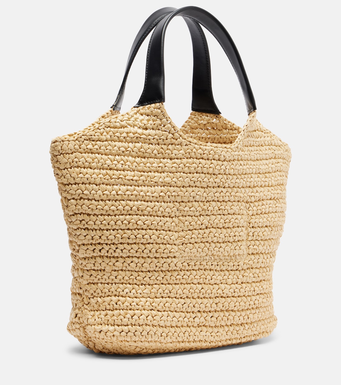 Tasche mit Henkel in Raffiabast-Optik | Balmain