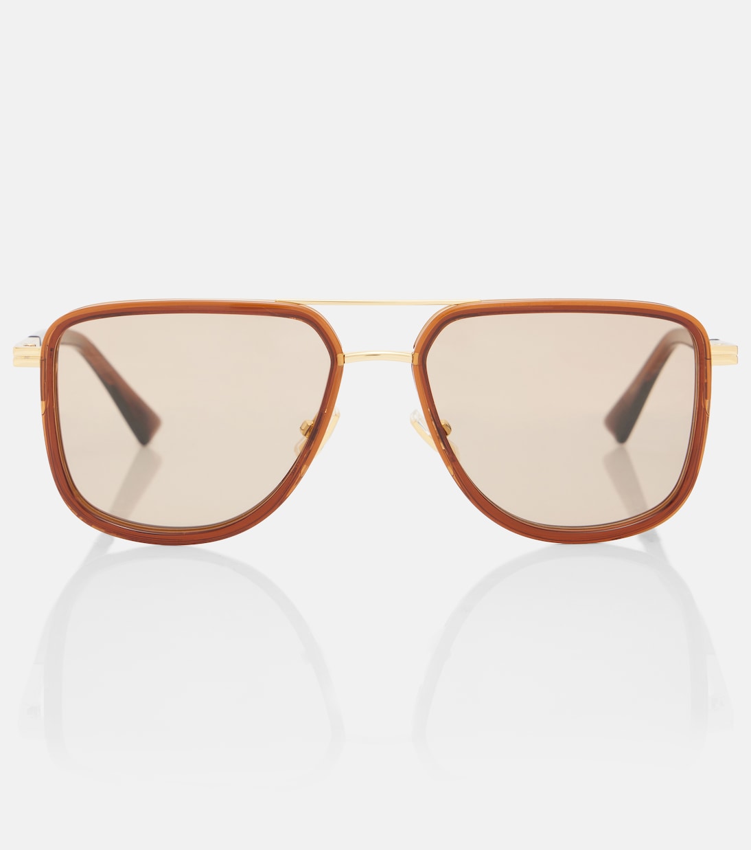 Metal Combi aviator sunglasses | Bottega Veneta