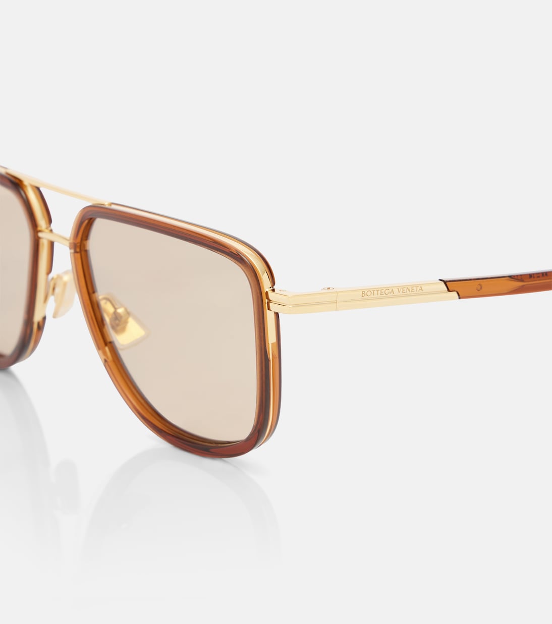 Metal Combi aviator sunglasses | Bottega Veneta