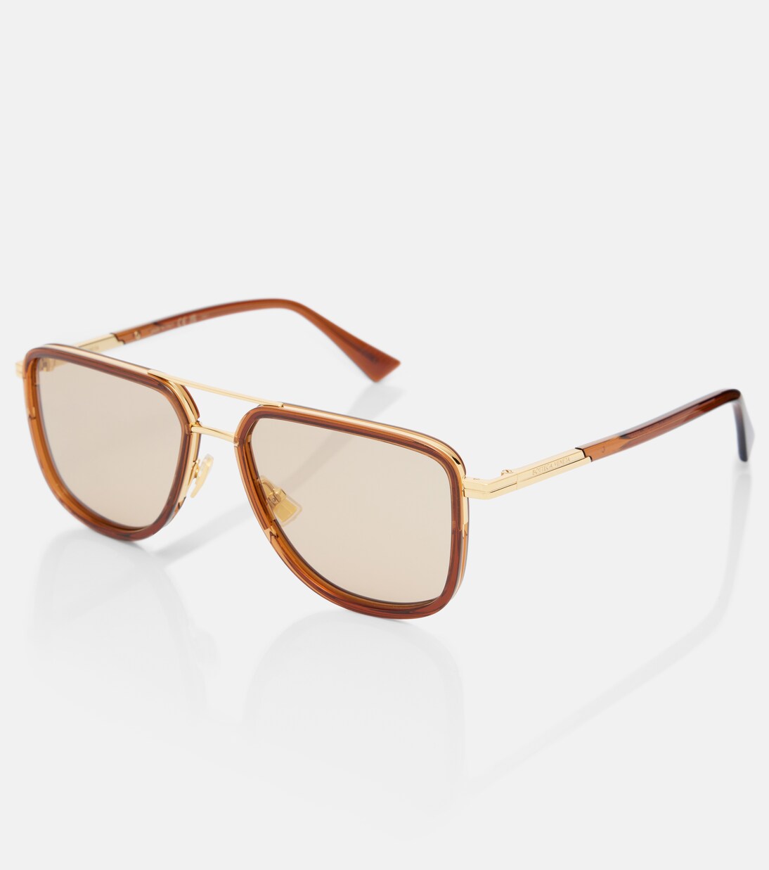 Metal Combi aviator sunglasses | Bottega Veneta