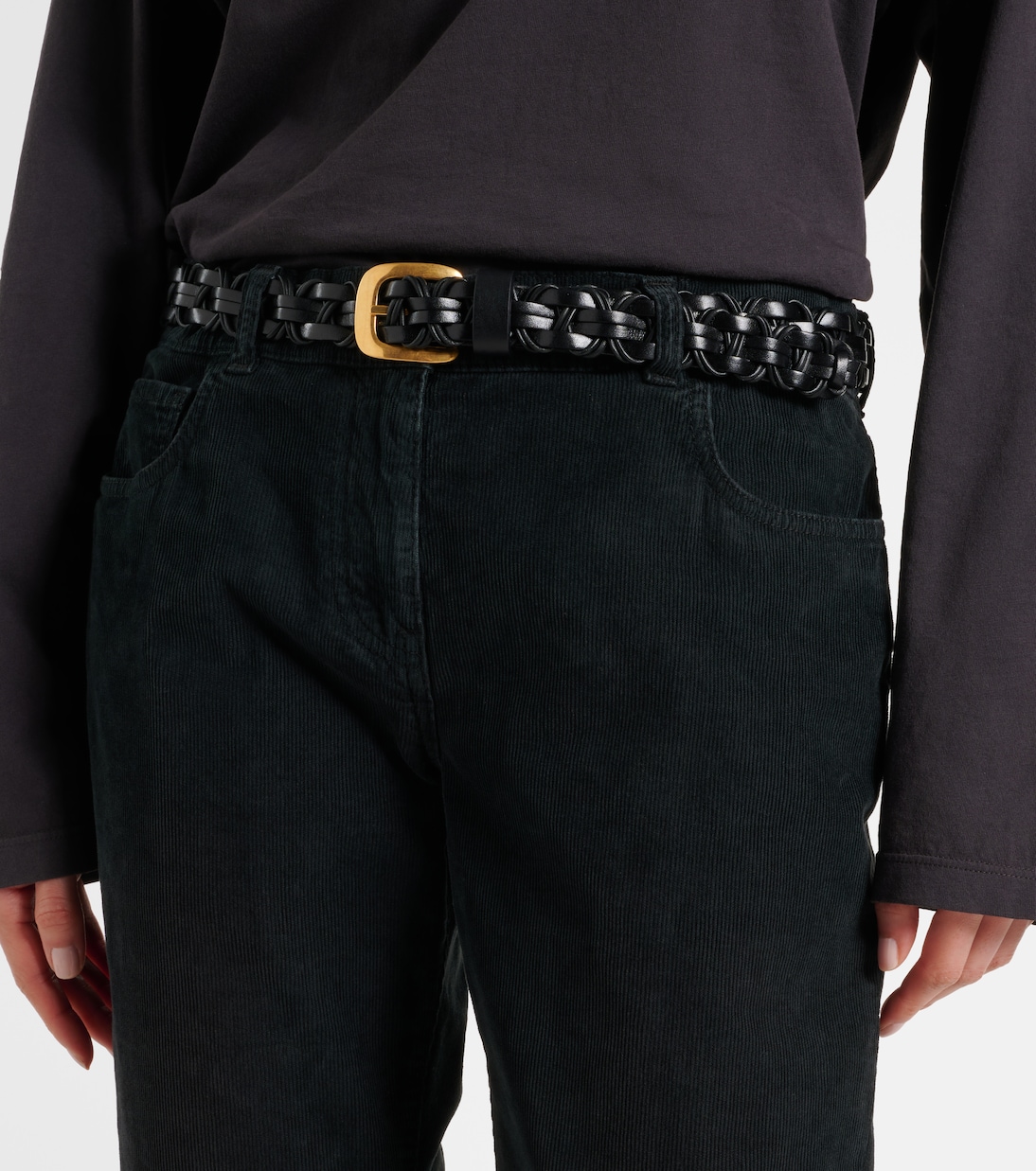 Woven leather belt | The Row