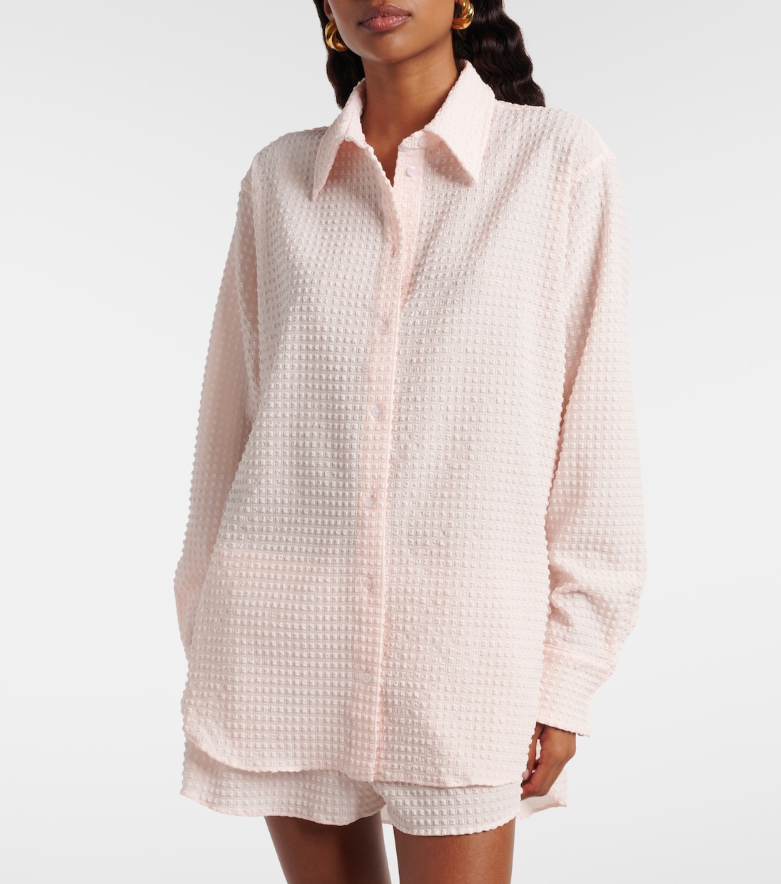 Camisa Resort de sirsaca a cuadros | Hunza G