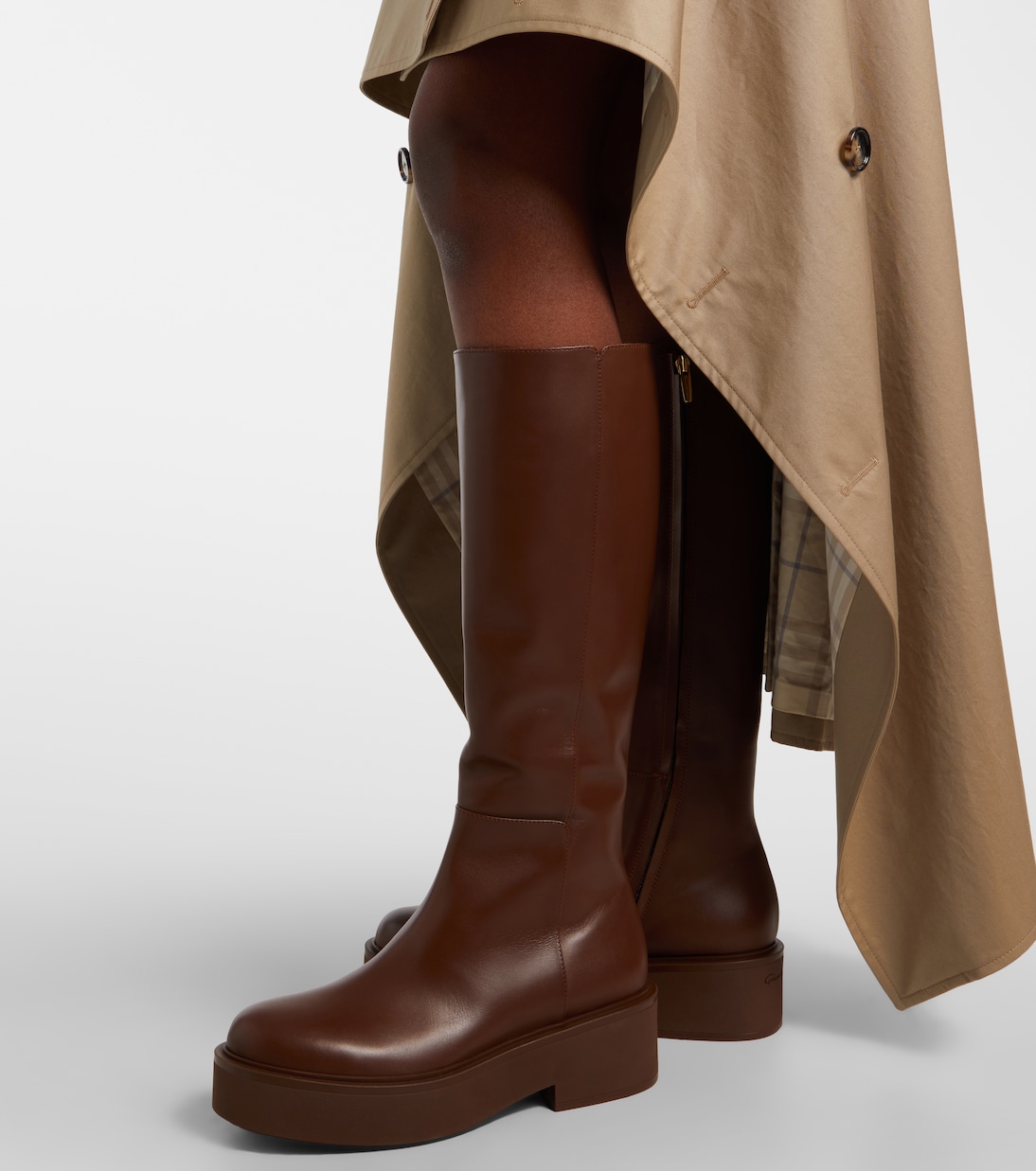 Hiro leather knee-high boots | Gianvito Rossi