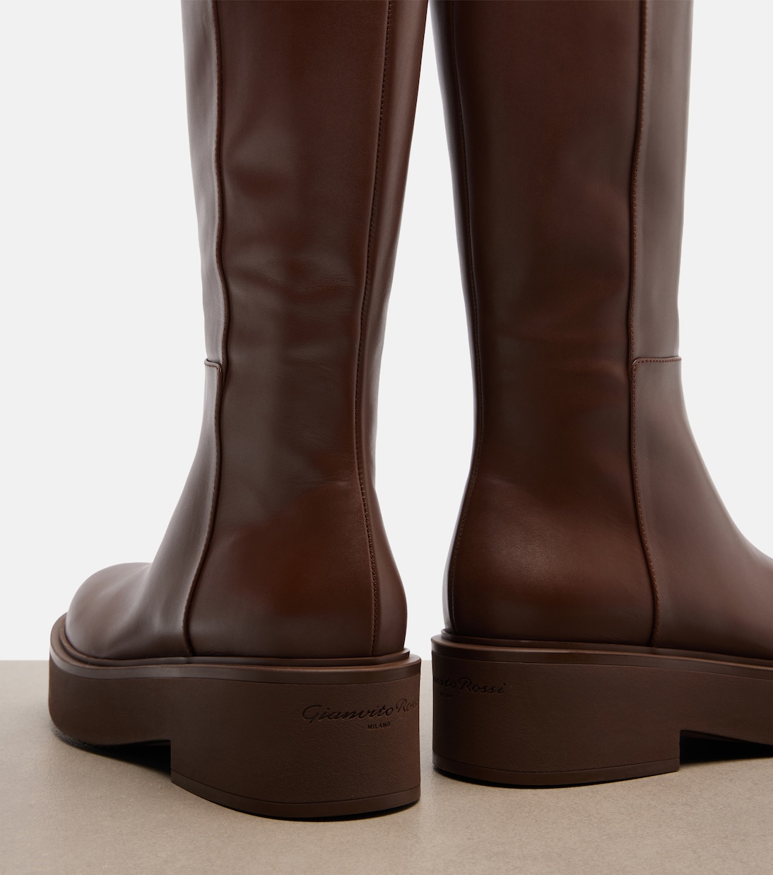 Hiro leather knee-high boots | Gianvito Rossi
