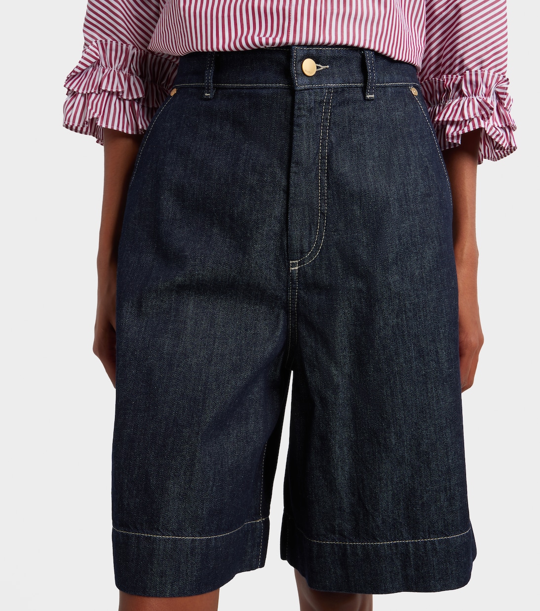 Quadro denim Bermuda shorts | 'S Max Mara