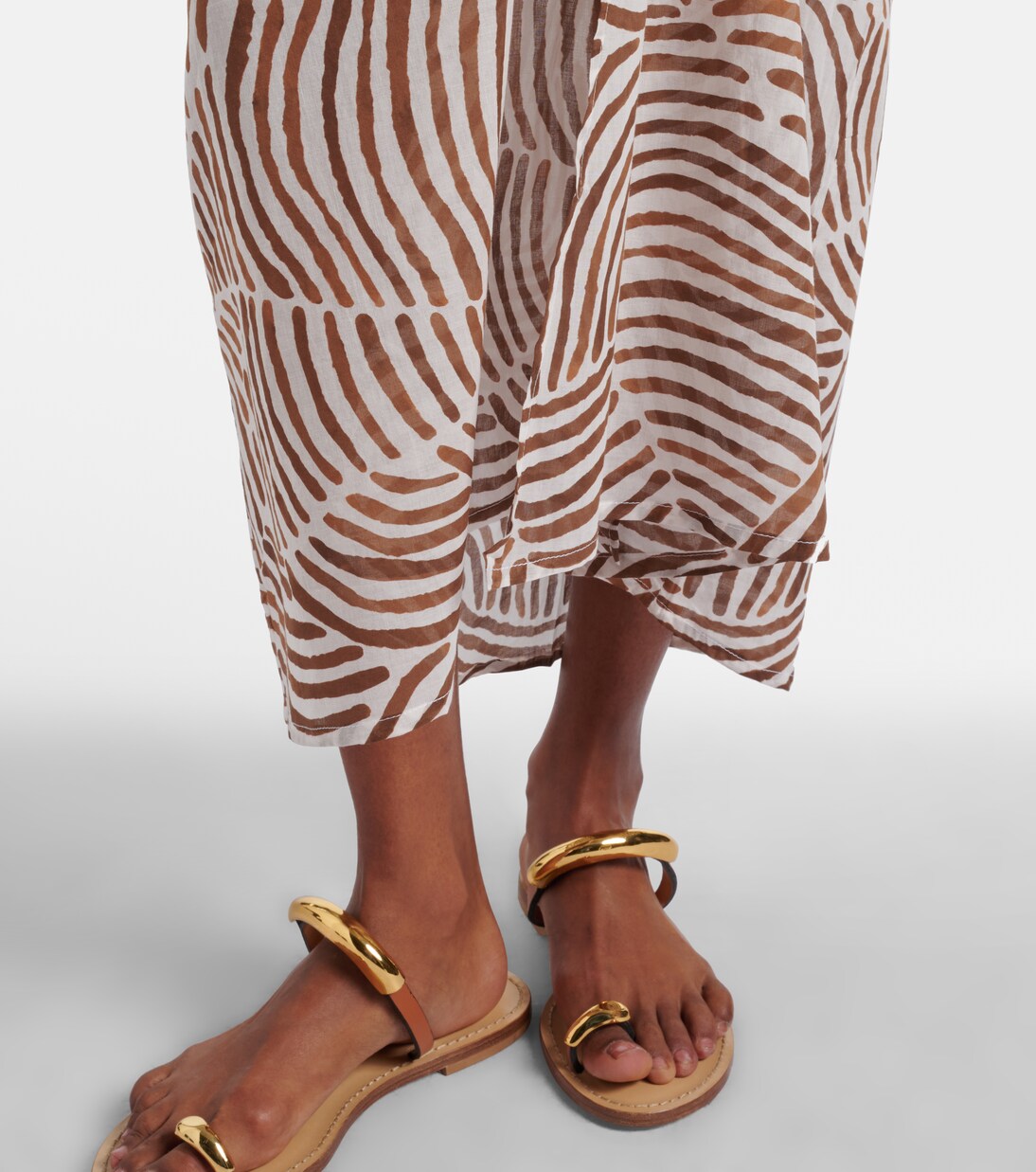 Vestido largo Sasha de algodón estampado | ViX Paula Hermanny