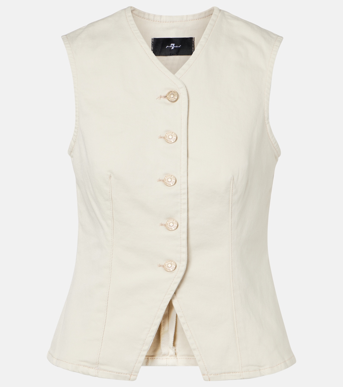 Lady denim vest | 7 For All Mankind