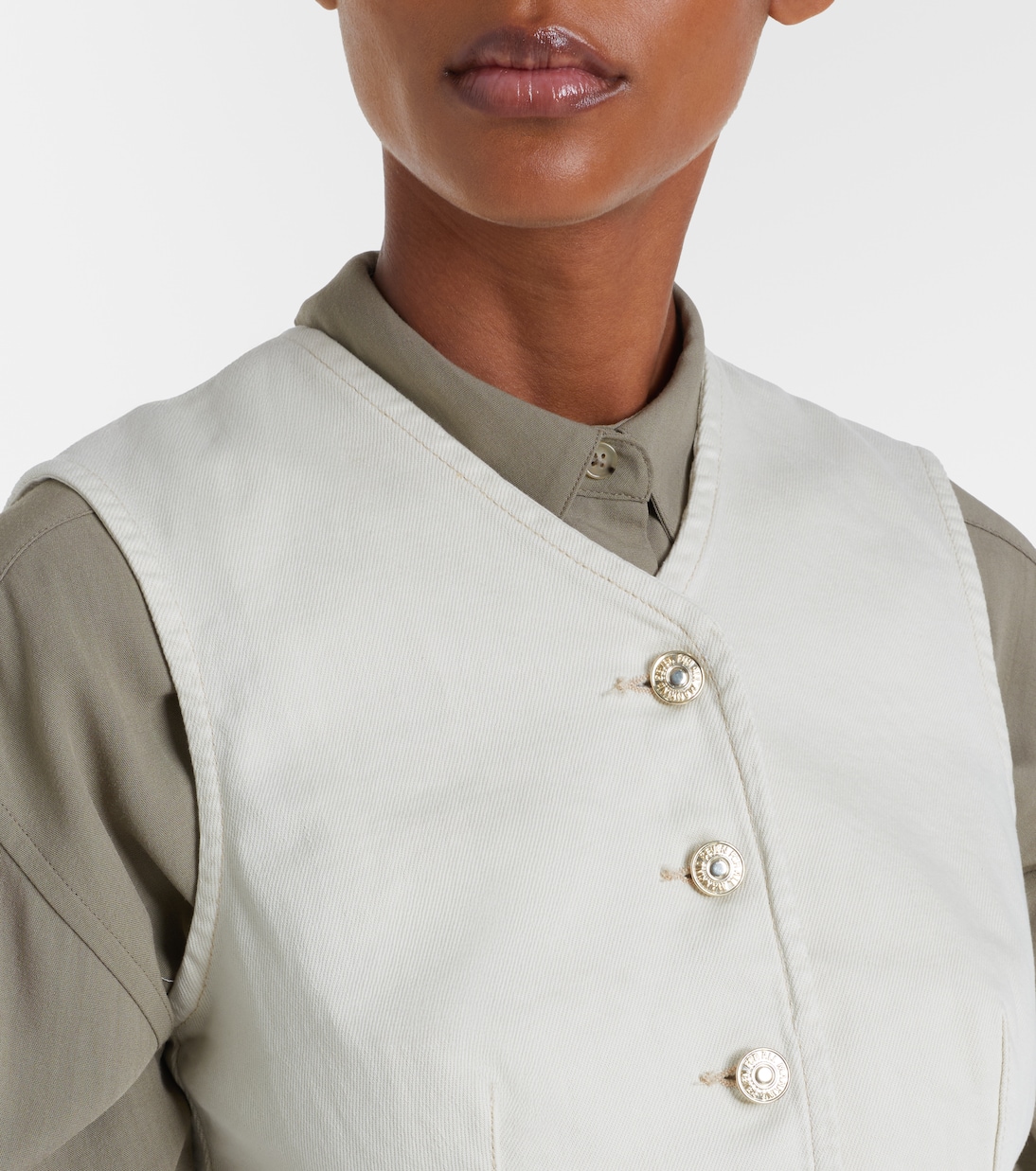 Lady denim vest | 7 For All Mankind