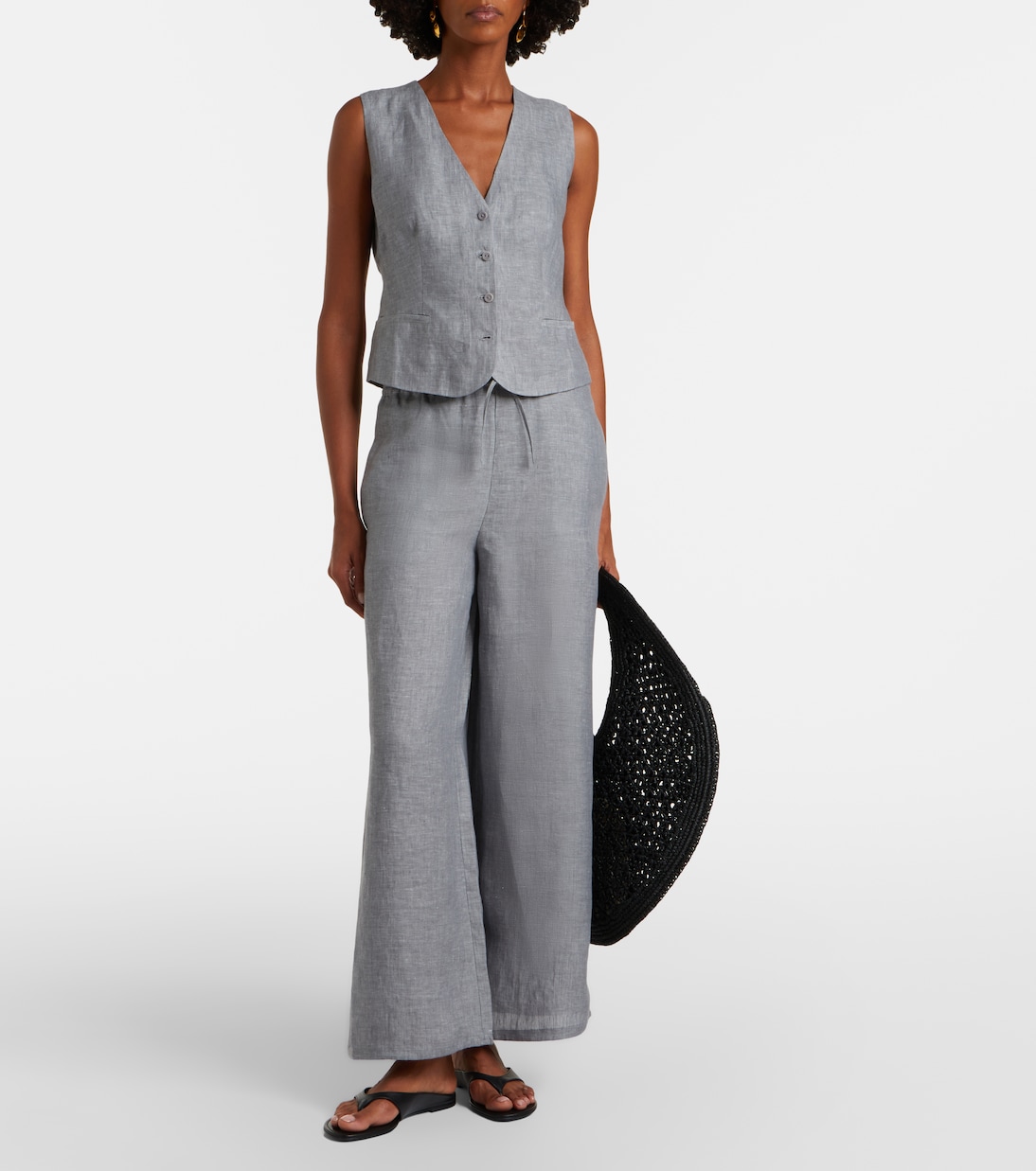 Bienheureux linen wide-leg pants | Eres
