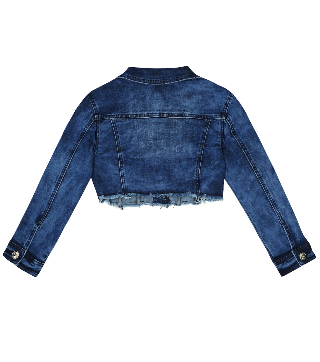 Appliquéd denim jacket | Monnalisa