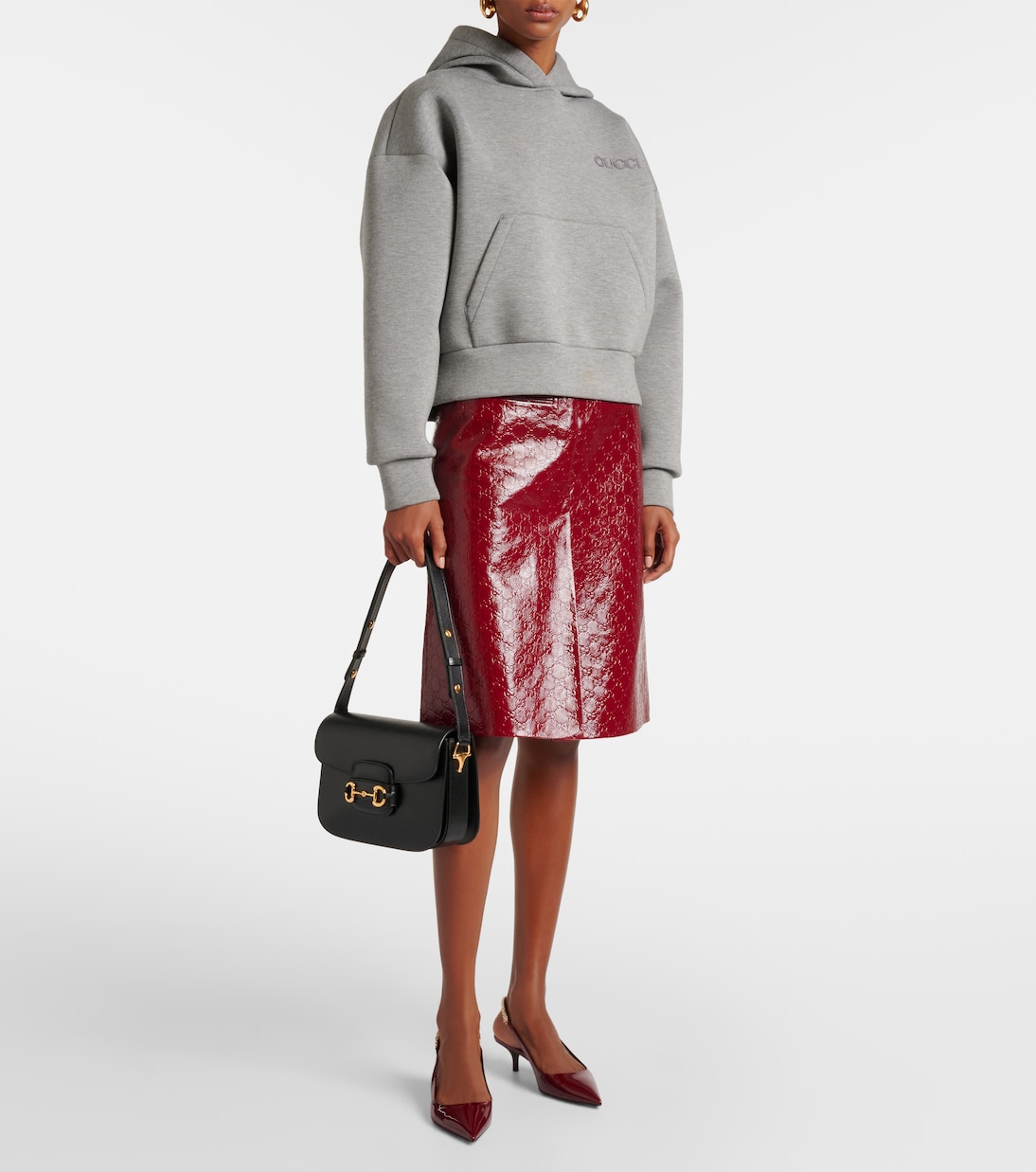 Borsa a spalla Gucci Horsebit 1955 in pelle | Gucci